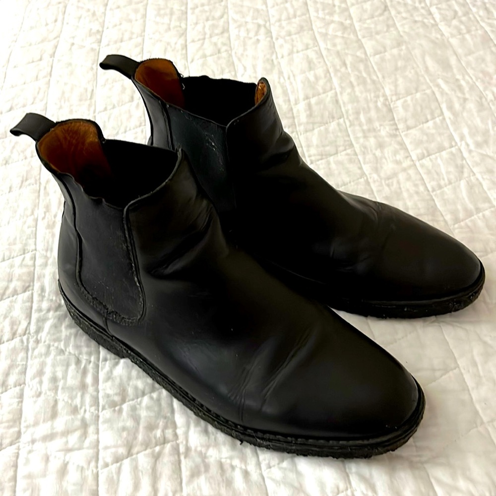 Polished leather chelsea boots by Frank & Oak (10)